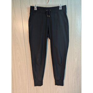 Athleta Jogger Pant Womens Size 4 Pockets Drawstring Black Tapered Classic